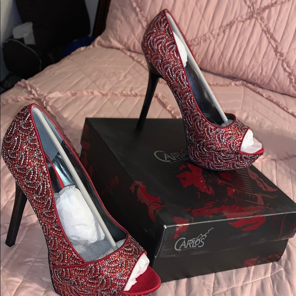 opened toe high heels - Picture 2 of 2